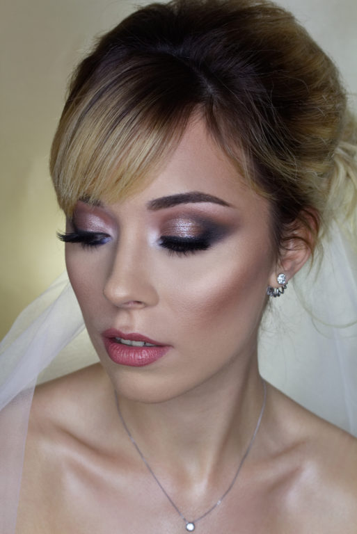russian colorful eye makeup - bridal makeup - glamour makeup